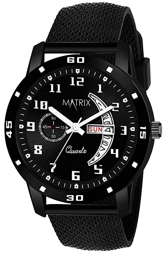 Matrix Men's Day & Date Display Analog Wrist Watch