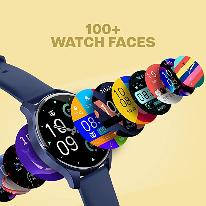 New Titan Talk Smart Watch|BT Calling|1.39AMOLED Display|Immersive 454x454 Resolution|Music Storage|TWS Connect|AI Voice|Multisport Modes